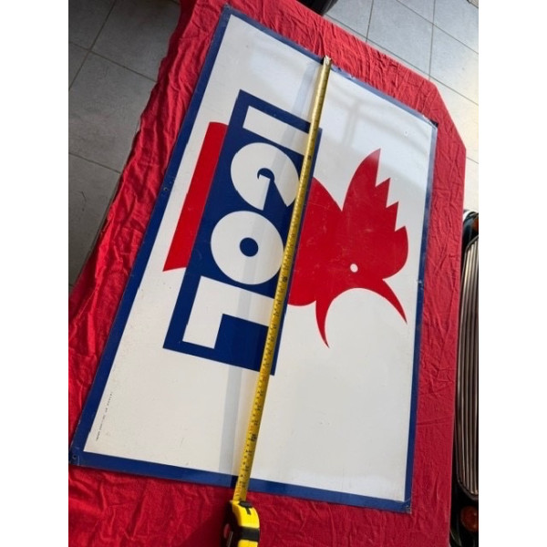 Tôle peinte publicitaire original huile Igol