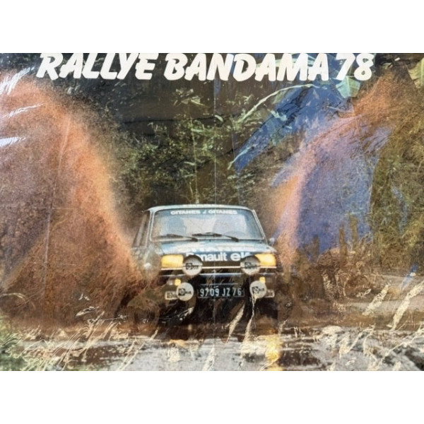 Affiche originale gare et concession Renault Renault 5 GR2 Bandama 1978