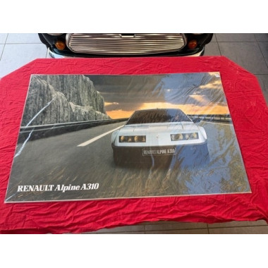 Affiche originale garage et concession Renault Renault Alpine A310 V6