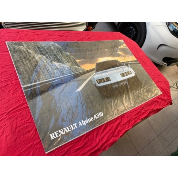 Affiche originale garage et concession Renault Renault Alpine A310 V6