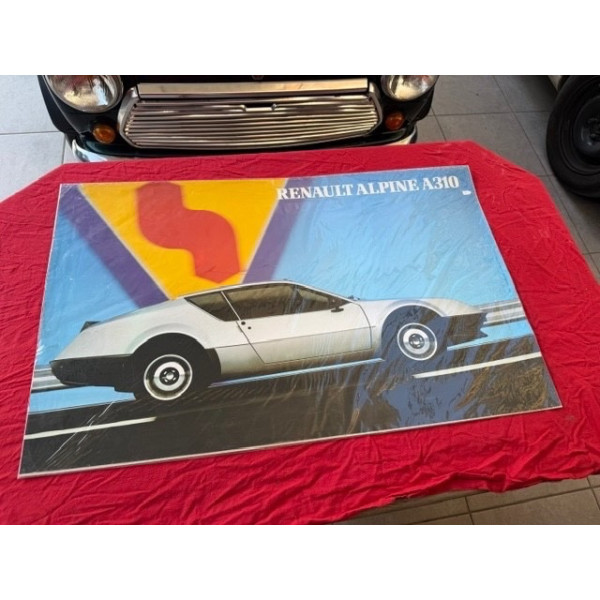 Affiche originale garage et concession Renault Renault Alpine A310 V6