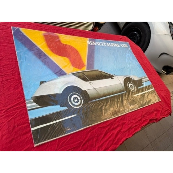 Affiche originale garage et concession Renault Renault Alpine A310 V6