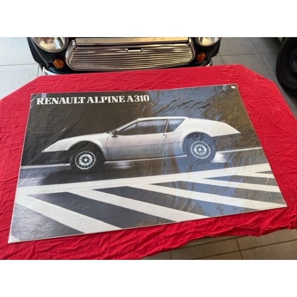 Affiche originale garage et concession Renault Renault Alpine A310 V6