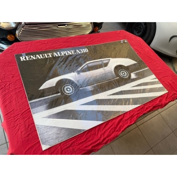 Affiche originale garage et concession Renault Renault Alpine A310 V6