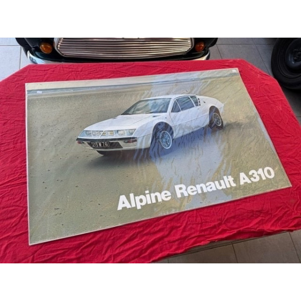 Affiche originale garage et concession Renault Renault Alpine A310 1er modèle