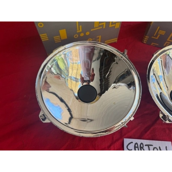 2 paraboles neuves 180mm gros phares Cibie Renault 8 Gordini