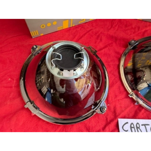 2 paraboles neuves 180mm gros phares Cibie Renault 8 Gordini