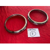2 cerclages Marchal gros phares chrome neuf refabriqué Peugeot 203 403 Maserati