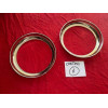 2 cerclages Marchal gros phares chrome neuf refabriqué Peugeot 203 403 Maserati