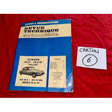 Revue technique original Citroën DS 19 et 21 Pallas 1965 à 1967