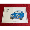 Poster lithographie Renault 8 Gordini + Amédée Gordini