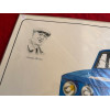 Poster lithographie Renault 8 Gordini + Amédée Gordini