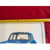 Poster lithographie Renault 8 Gordini + Amédée Gordini