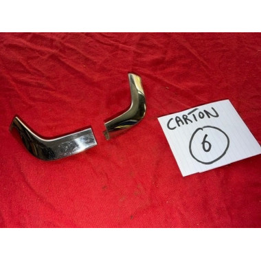 2 angles chrome habillage joint de lunette arrière originaux Citroën SM Maserati