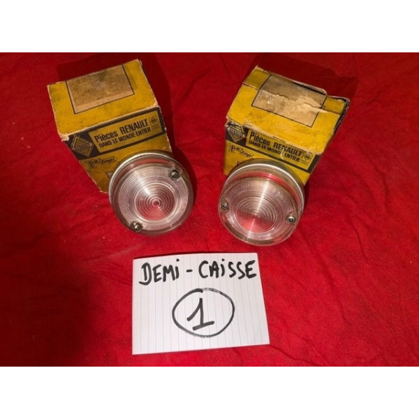 2 cabochons de veilleuses clignotant neuf origine Renault 8 Gordini