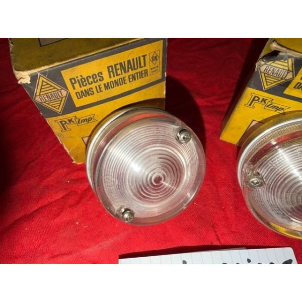 2 cabochons de veilleuses clignotant neuf origine Renault 8 Gordini