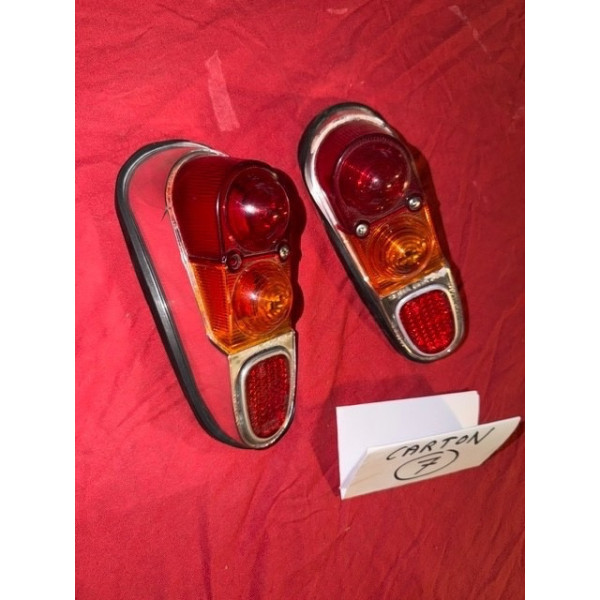 2 cabochons chrome de Renault 4L Super Alpine A108