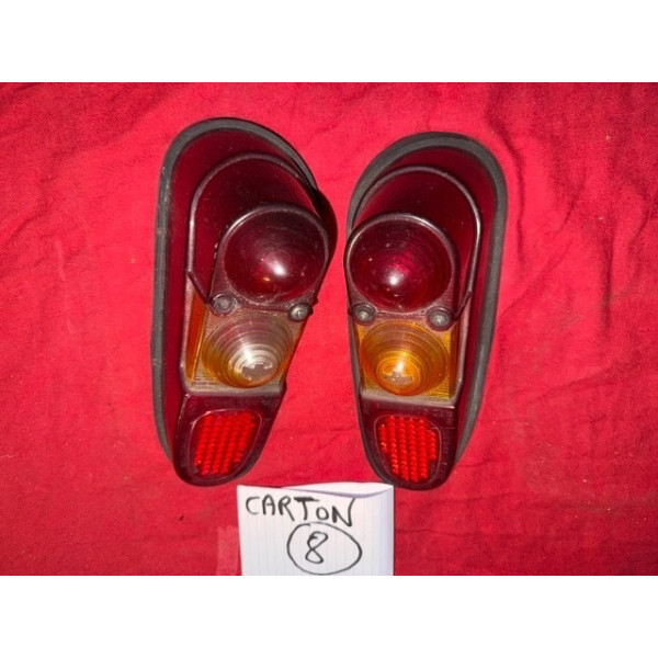 2 cabochons de feu arrière original Renault 4