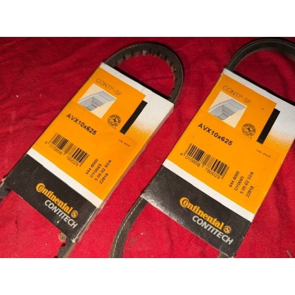 2 courroies 10x625 Renault 4L moteurs 1108cm³ type C1C C1E et 688 alternateur