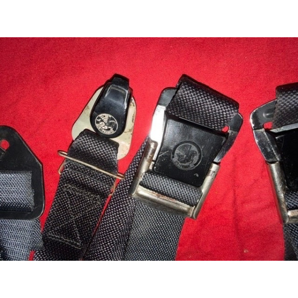 Jeu de 2 ceintures sécurité accessoire origine Air France Citroën DS SM Maserati