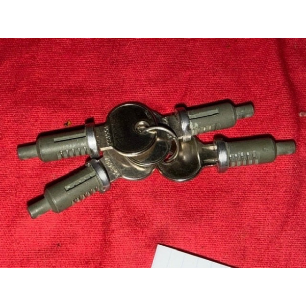 Lot de 4 barillets neufs - 2 portes coffre neiman boîte à gants Renault 4 6 12