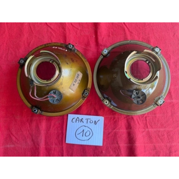 2 phares Cibie H4 original Citroën DS 20 21 ou 23 1968 à 1975