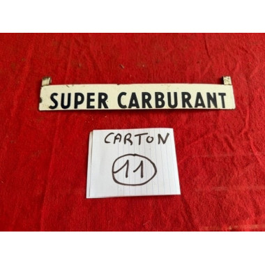 Plaquette émaillée Automobilia indicateur carburant volucompteur pompe à essence