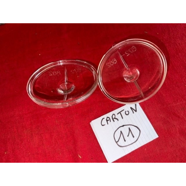 2 verres de phares obus Marchal 672 662 neuf Citroën DS Peugeot 403 404 Renault