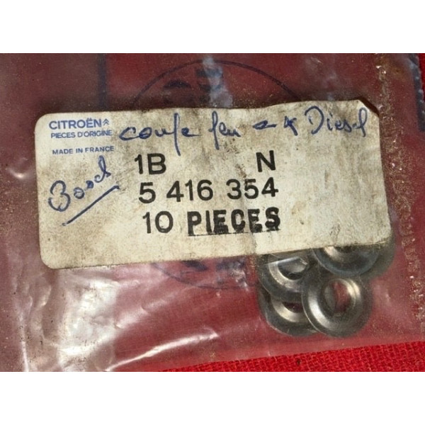 Lot de 10 rondelles neuves coupe feu injecteurs Bosch Citroën CX C35