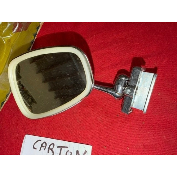 Petit rétroviseur ext neuf chrome adaptable Renault Peugeot Citroën Matra Simca