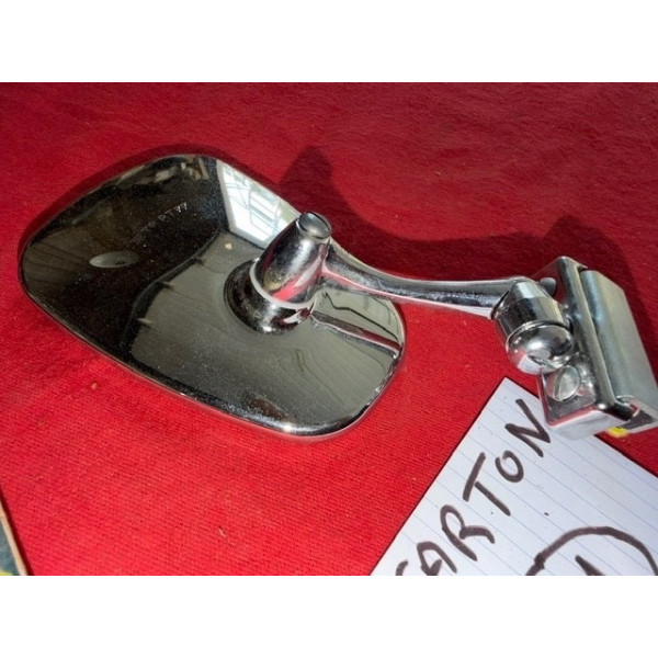 Petit rétroviseur ext neuf chrome adaptable Renault Peugeot Citroën Matra Simca