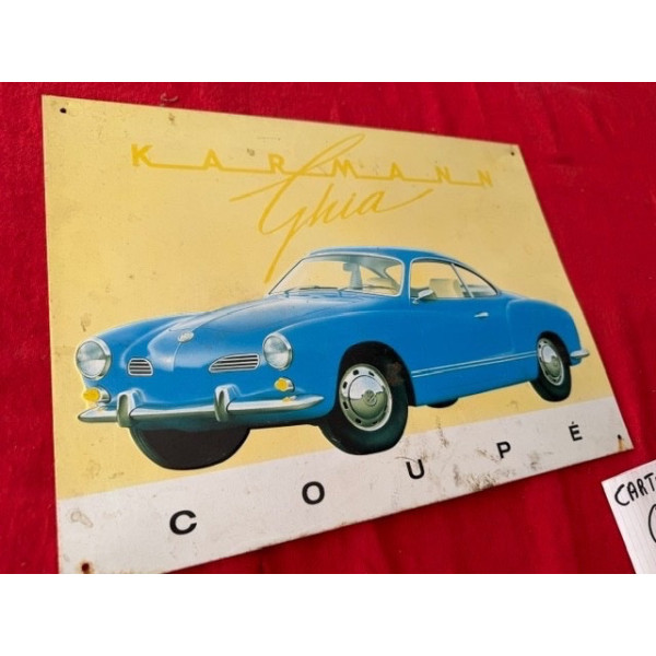 Tôle peinte publicitaire Volkswagen Karmann coupé