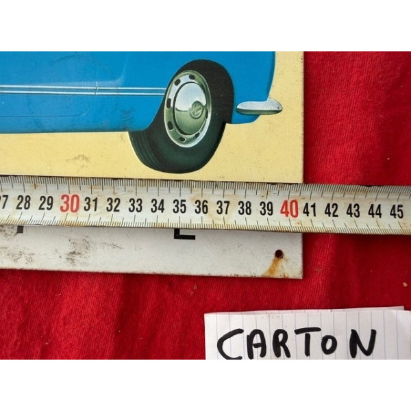 Tôle peinte publicitaire Volkswagen Karmann coupé
