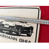 Plaque plastique publicitaire Volkswagen Karmann cabriolet
