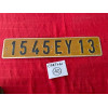 Ancienne plaque d'immatriculation d'époque années 60 vintage Automobilia