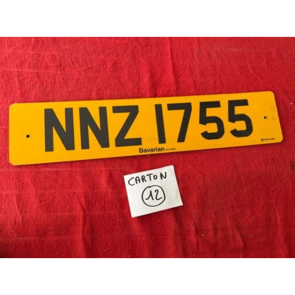Ancienne plaque d'immatriculation anglaise vintage Automobilia