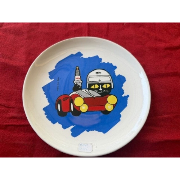 Assiette céramique Marchal Gien Rally vintage Renault Alpine Gordini Matra