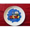 Assiette céramique Marchal Gien Rally vintage Renault Alpine Gordini Matra