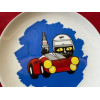 Assiette céramique Marchal Gien Rally vintage Renault Alpine Gordini Matra