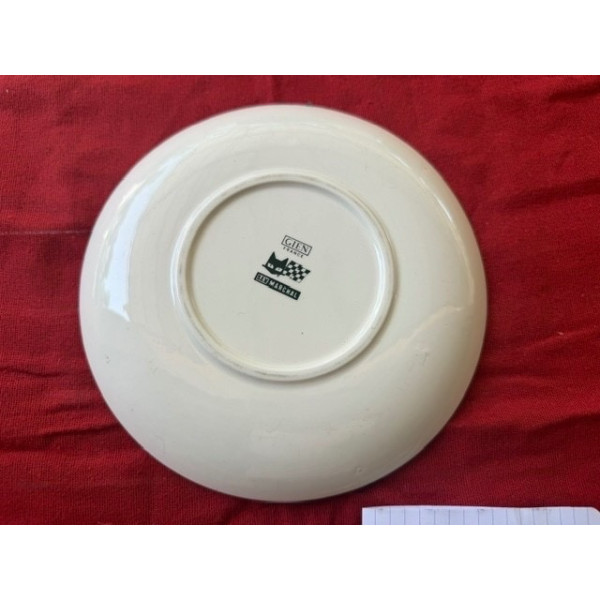 Assiette céramique Marchal Gien Rally vintage Renault Alpine Gordini Matra