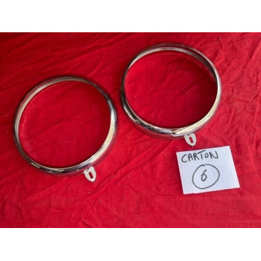 2 cercles de phares neuf Marchal Citroën Traction Avant 11CV