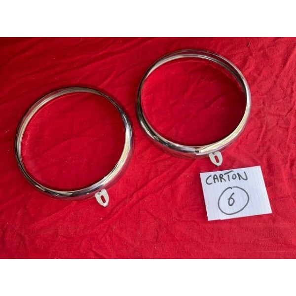 2 cercles de phares neuf Marchal Citroën Traction Avant 11CV