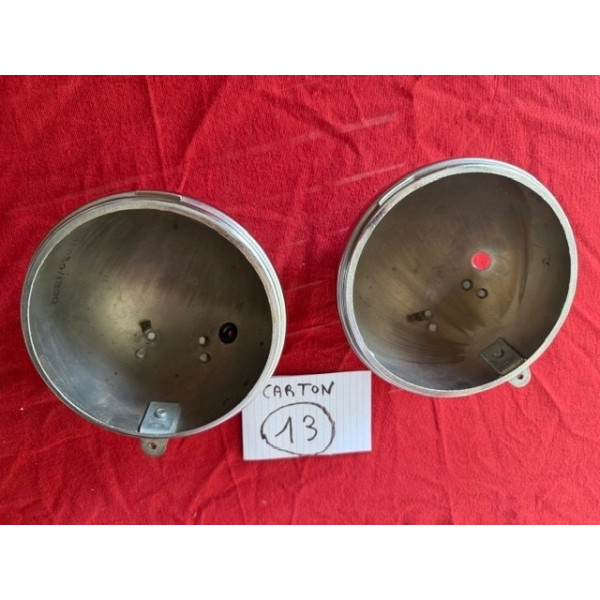 2 coques neuves arrière chrome phare Marchal original Citroën Peugeot Renault