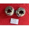 2 coques arrière chrome phare Marchal original Peugeot 403 cabriolet Matra