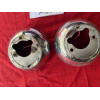 2 coques arrière chrome phare Marchal original Peugeot 403 cabriolet Matra