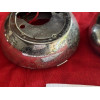 2 coques arrière chrome phare Marchal original Peugeot 403 cabriolet Matra
