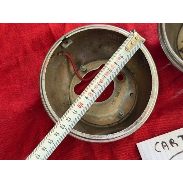 2 coques arrière chrome phare Marchal original Peugeot 403 cabriolet Matra