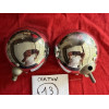 2 coques arrière chrome phare Marchal original Peugeot Renault Delahaye