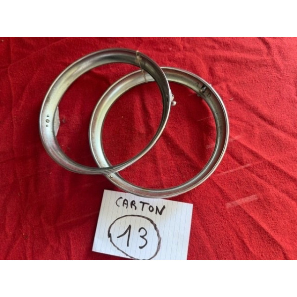 2 cercles de phare additionnel Marchal original Peugeot Renault Delahaye
