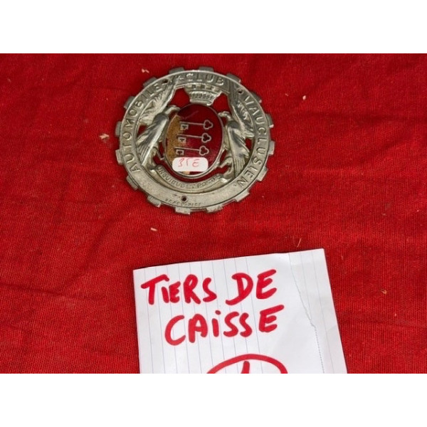 Badge de rally véhicule ancien Automobile Club Vauclusien